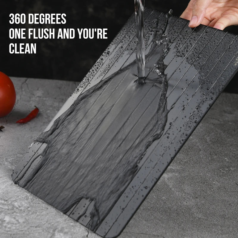 Walfos Alloy Thawing Plate Meat Defroster Defrost Tray Meat Food Pad Mat Supplies Kitchen Gadgets Cooking Meat Poultry Tools - Walfos® Kitchenware