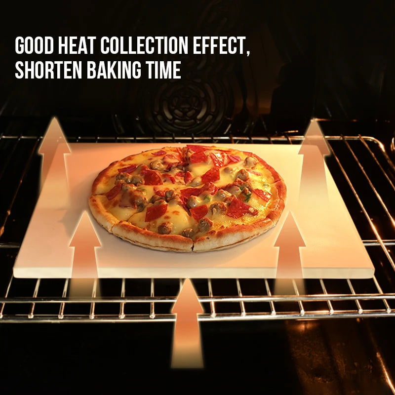 Walfos Baking slate pizza high temperature cordierite thickened round baguette baguette oven home handmade baking tools - Walfos® Kitchenware