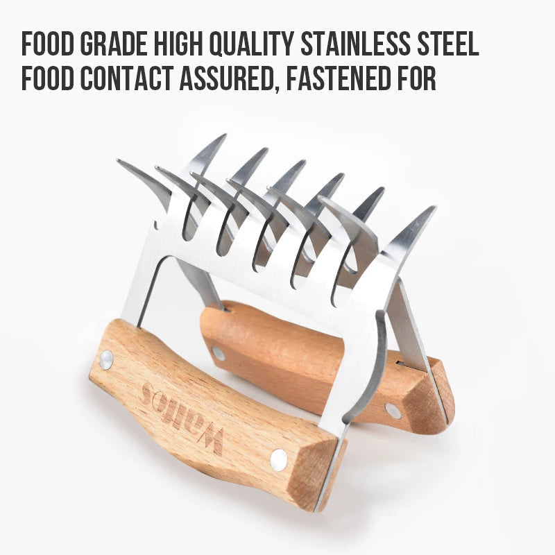 Walfos Bear Claw Meat Ripper Loosely Divided Ripped Meat Shredder Barbecue Slitting Artifact Home Cooked Food Kitchen Tools - Walfos® Kitchenware