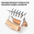 Walfos Bear Claw Meat Ripper Loosely Divided Ripped Meat Shredder Barbecue Slitting Artifact Home Cooked Food Kitchen Tools - Walfos® Kitchenware