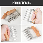 Walfos Bear Claw Meat Ripper Loosely Divided Ripped Meat Shredder Barbecue Slitting Artifact Home Cooked Food Kitchen Tools - Walfos® Kitchenware