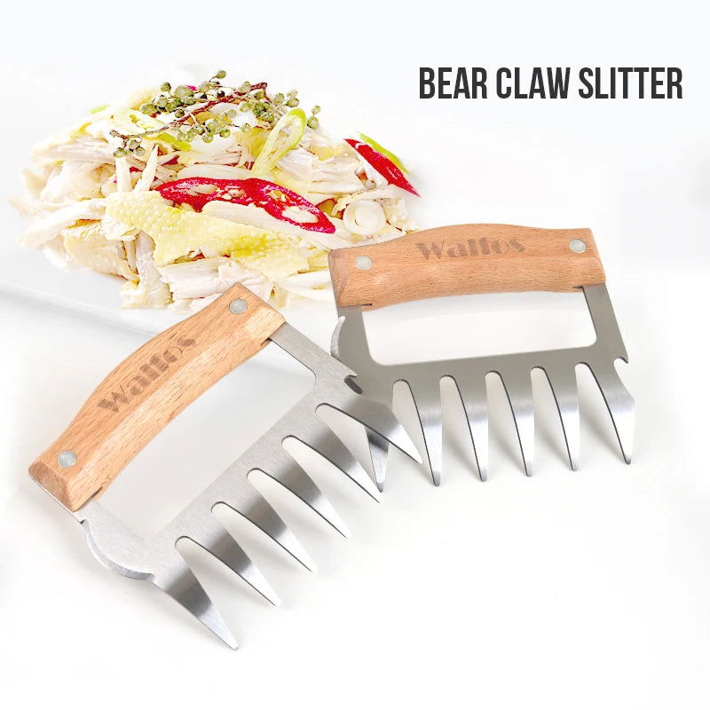 Walfos Bear Claw Meat Ripper Loosely Divided Ripped Meat Shredder Barbecue Slitting Artifact Home Cooked Food Kitchen Tools - Walfos® Kitchenware