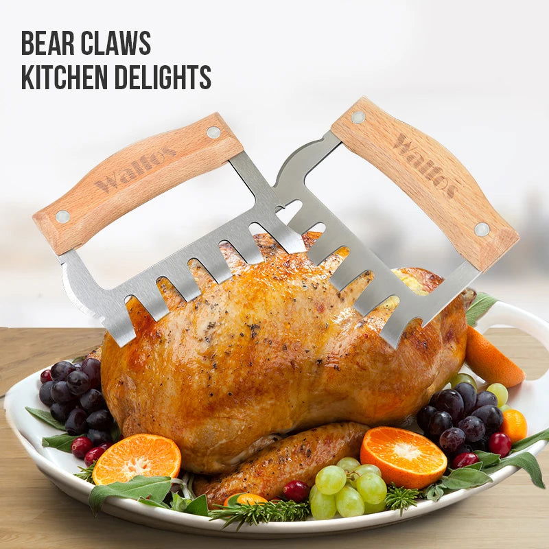 Walfos Bear Claw Meat Ripper Loosely Divided Ripped Meat Shredder Barbecue Slitting Artifact Home Cooked Food Kitchen Tools - Walfos® Kitchenware