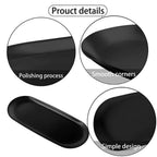 Walfos Black Matte Dining Plate Stainless Steel Dessert Plate Nut Fruit Cake Tray Snack Kitchen Plate Western Steak  Plate - Walfos® Kitchenware