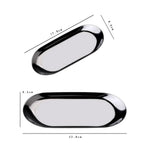Walfos Black Matte Dining Plate Stainless Steel Dessert Plate Nut Fruit Cake Tray Snack Kitchen Plate Western Steak  Plate - Walfos® Kitchenware