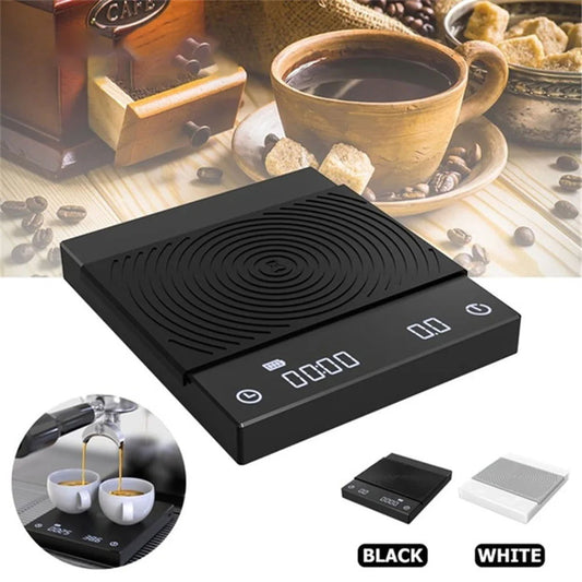 Walfos Black Mirror Basic Electronic Scale Pour Coffee Coffee Scale Smart Scale Automatic Timing Kitchen Scale 2kg - Walfos® Kitchenware