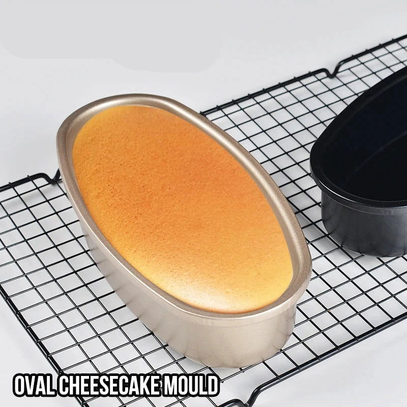 Walfos Bread Baking Mold Oval Baking mold Gold carbon steel non-stick coating household toast box Kitchen Bread Baking Mold - Walfos® Kitchenware