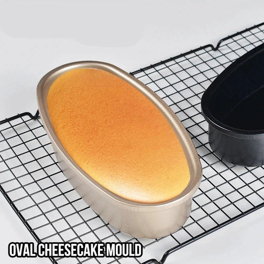 Walfos Bread Baking Mold Oval Baking mold Gold carbon steel non-stick coating household toast box Kitchen Bread Baking Mold - Walfos® Kitchenware