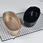 Walfos Bread Baking Mold Oval Baking mold Gold carbon steel non-stick coating household toast box Kitchen Bread Baking Mold - Walfos® Kitchenware