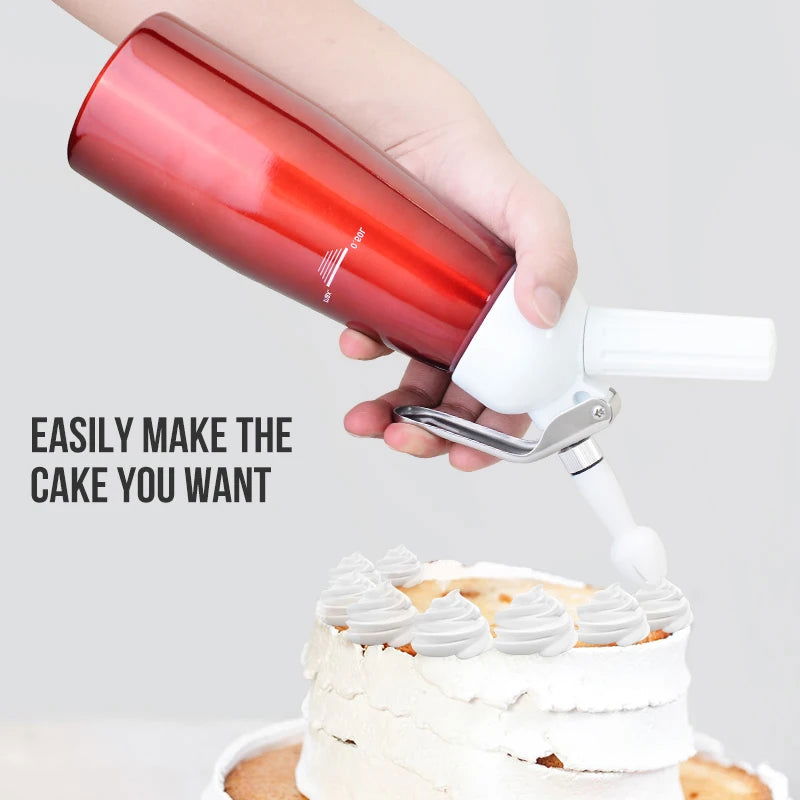 Walfos Buttercream gunCake buttercream laminating gunSnow Top CoffeeHousehold milk siphon bottleBaking toolsButtercream frother - Walfos® Kitchenware