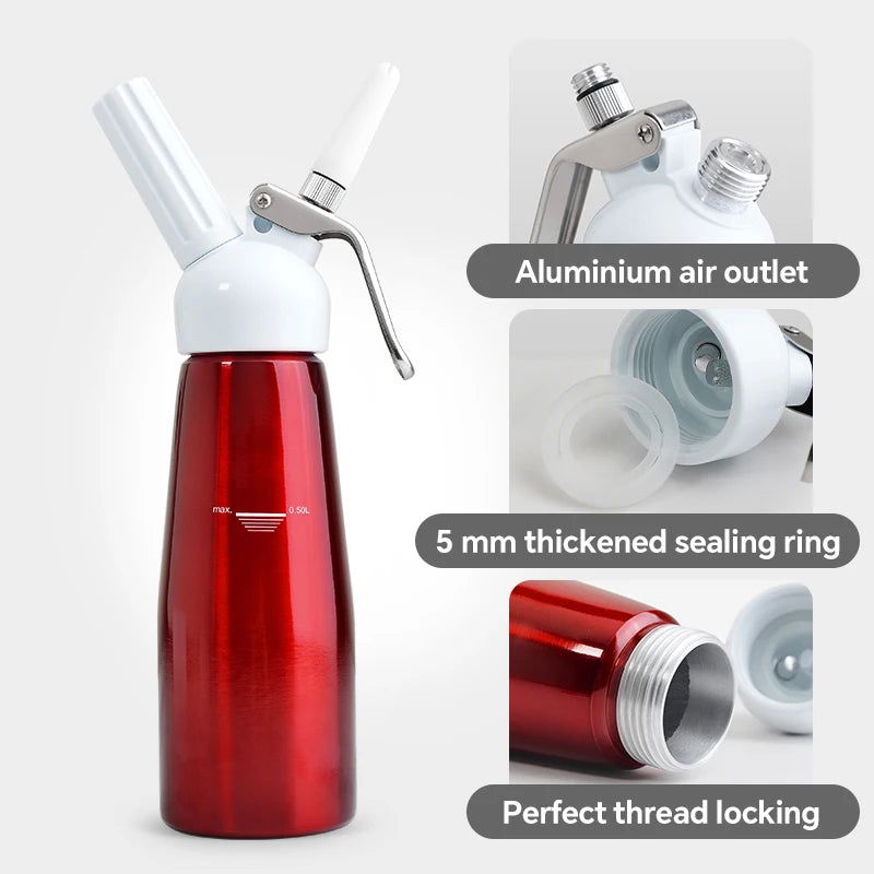 Walfos Buttercream gunCake buttercream laminating gunSnow Top CoffeeHousehold milk siphon bottleBaking toolsButtercream frother - Walfos® Kitchenware