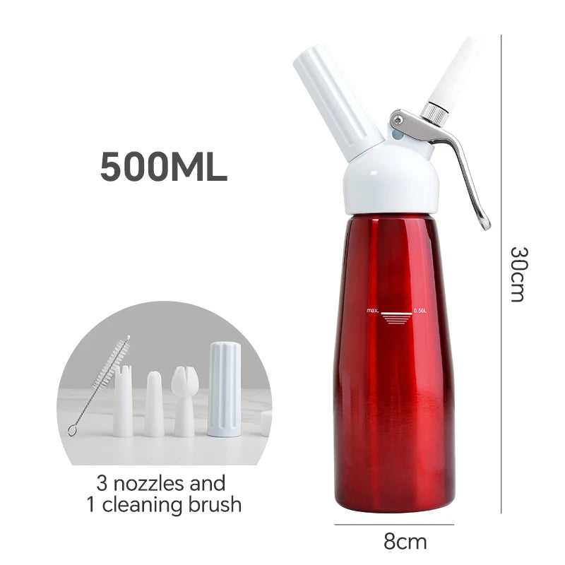 Walfos Buttercream gunCake buttercream laminating gunSnow Top CoffeeHousehold milk siphon bottleBaking toolsButtercream frother - Walfos® Kitchenware