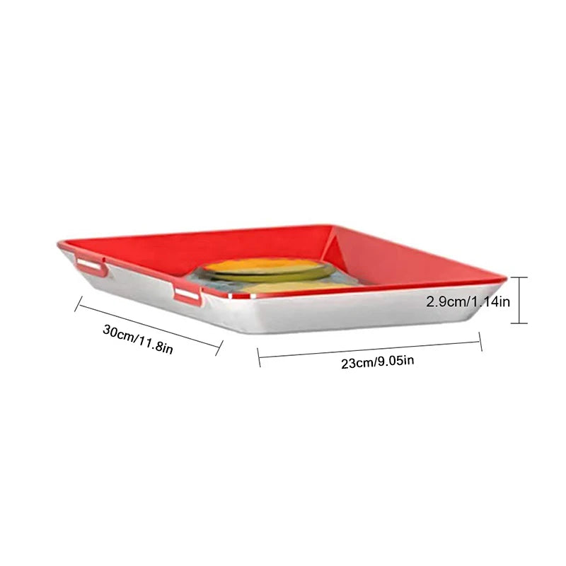 Walfos Creative Food Preservation Tray Stackable Food Fresh Tray Magic Elastic Fresh Tray Reusable Food Storage Container - Walfos® Kitchenware