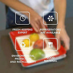 Walfos Creative Food Preservation Tray Stackable Food Fresh Tray Magic Elastic Fresh Tray Reusable Food Storage Container - Walfos® Kitchenware