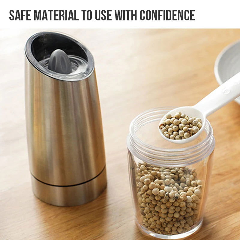 Walfos Electric Pepper Grinder Home Automatic Stainless Steel Sea Salt Pepper Black Pepper Coffee Bean Gravity Grinder Maker - Walfos® Kitchenware