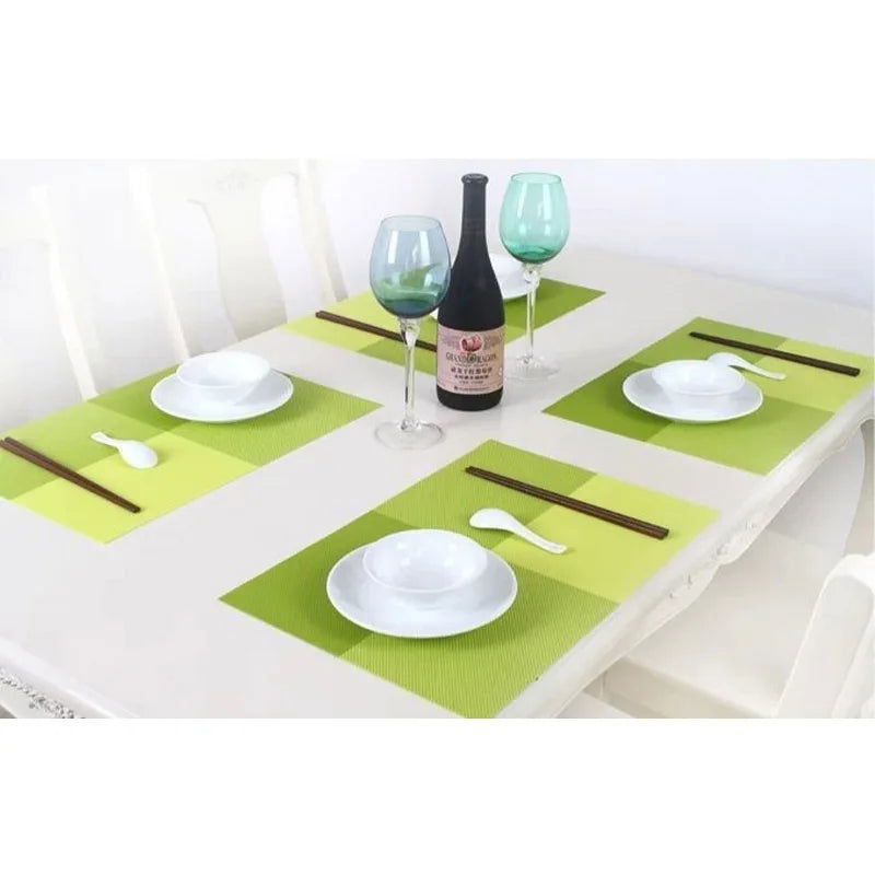 Walfos Fashion PVC Dining Table Placemat Europe Style Kitchen Tool Tableware Pad Coaster Coffee Tea Place Mat - Walfos® Kitchenware