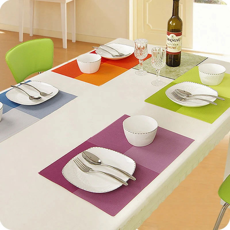 Walfos Fashion PVC Dining Table Placemat Europe Style Kitchen Tool Tableware Pad Coaster Coffee Tea Place Mat - Walfos® Kitchenware
