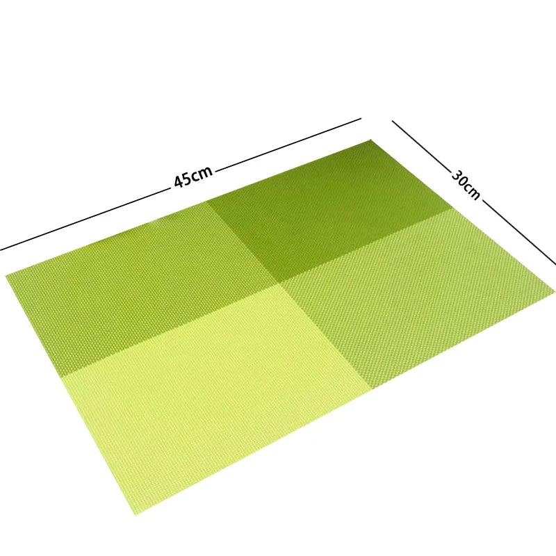 Walfos Fashion PVC Dining Table Placemat Europe Style Kitchen Tool Tableware Pad Coaster Coffee Tea Place Mat - Walfos® Kitchenware