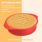 Walfos Food-grade Silicone Chiffon Cake Mold Non-slice Non-Stick Baking Pan Household High Temperature Steam Oven Baking Tools - Walfos® Kitchenware