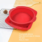 Walfos Food-grade Silicone Chiffon Cake Mold Non-slice Non-Stick Baking Pan Household High Temperature Steam Oven Baking Tools - Walfos® Kitchenware
