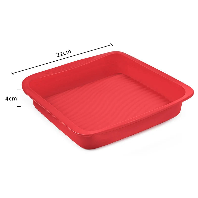 Walfos Food-grade Silicone Chiffon Cake Mold Non-slice Non-Stick Baking Pan Household High Temperature Steam Oven Baking Tools - Walfos® Kitchenware
