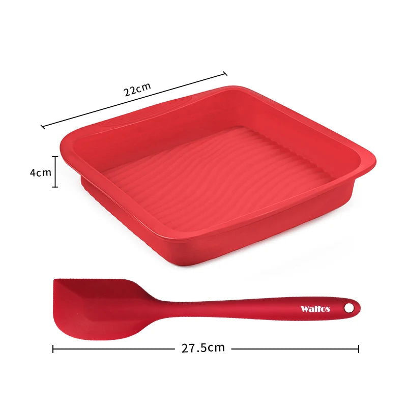 Walfos Food-grade Silicone Chiffon Cake Mold Non-slice Non-Stick Baking Pan Household High Temperature Steam Oven Baking Tools - Walfos® Kitchenware