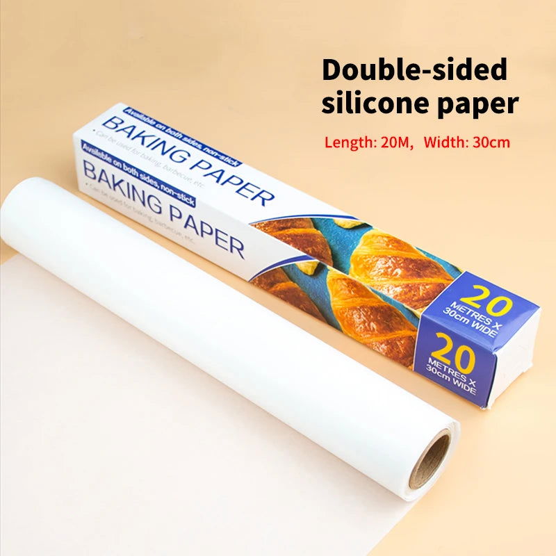 Walfos  Food Grade Doubled Side Silicone Paper Food Wrappers Wrapping Paper For Bread Fries Oilpaper Baking Tools - Walfos® Kitchenware