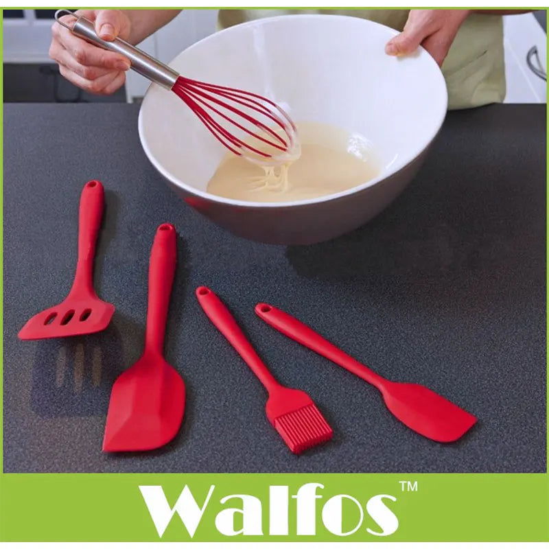 Walfos Food grade Silicone Kitchenware set Cooking Utensils Heat Resistant Kitchen Non-Stick Cooking Utensils Kitchen Utensil - Walfos® Kitchenware