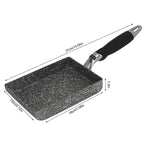 Walfos Frying Pan Tamagoyaki Omelette Black Non-Stick Pan Fry Egg Pan Pancake Kitchen Pot Maker Breakfast Pot Mini Cook - Walfos® Kitchenware