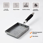 Walfos Frying Pan Tamagoyaki Omelette Black Non-Stick Pan Fry Egg Pan Pancake Kitchen Pot Use for Gas Cooker - Walfos® Kitchenware