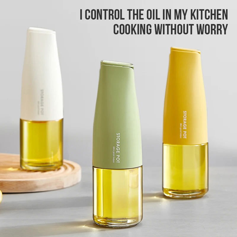 Walfos Glass Oil Pot Household Automatic Opening And Closing Leak-proof Oil Can Pot Non-hanging Oil Soy Sauce Seasoning Bottle - Walfos® Kitchenware