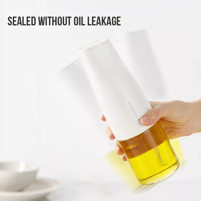 Walfos Glass Oil Pot Household Automatic Opening And Closing Leak-proof Oil Can Pot Non-hanging Oil Soy Sauce Seasoning Bottle - Walfos® Kitchenware