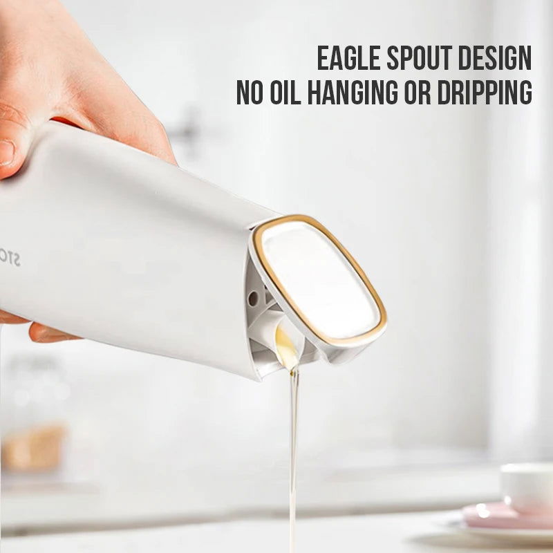Walfos Glass Oil Pot Household Automatic Opening And Closing Leak-proof Oil Can Pot Non-hanging Oil Soy Sauce Seasoning Bottle - Walfos® Kitchenware