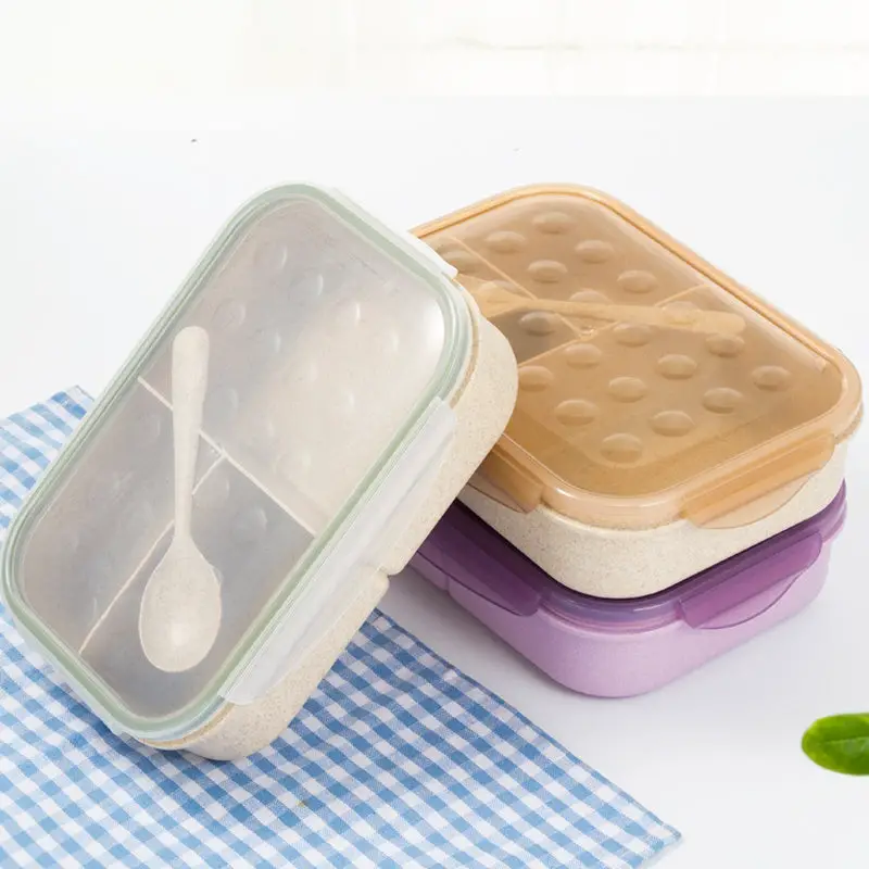 Wheat Preservation Divided Lunch Box Bento Box Walfos® Kitchenware