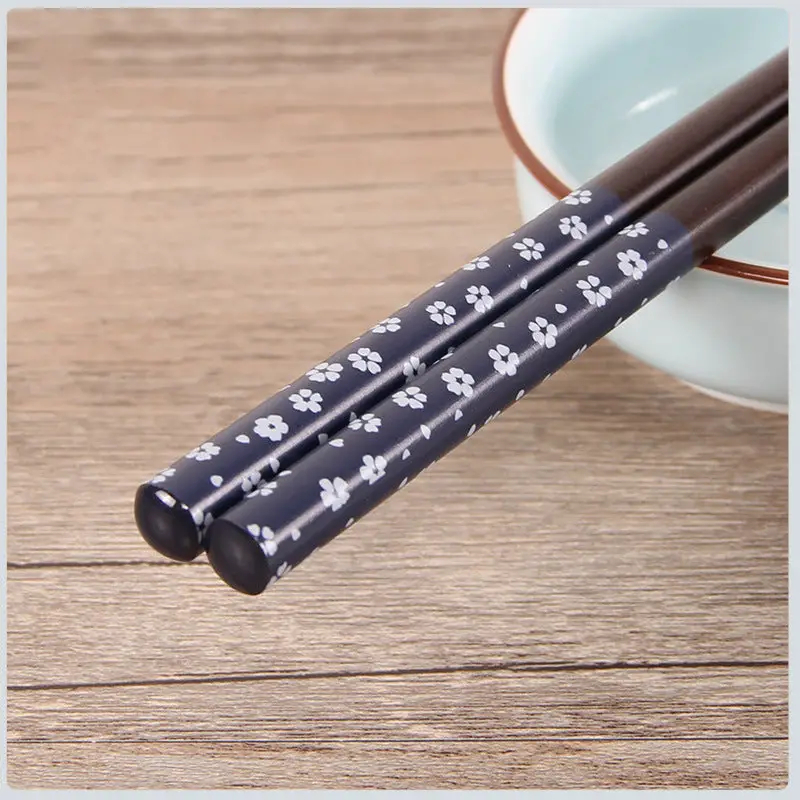 Wooden Japanese Style Chopsticks Household Craft Chopsticks Wooden Tableware Walfos® Kitchenware