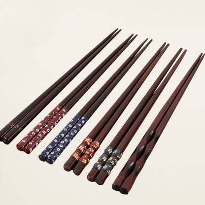 Wooden Japanese Style Chopsticks Household Craft Chopsticks Wooden Tableware Walfos® Kitchenware