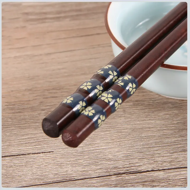 Wooden Japanese Style Chopsticks Household Craft Chopsticks Wooden Tableware Walfos® Kitchenware