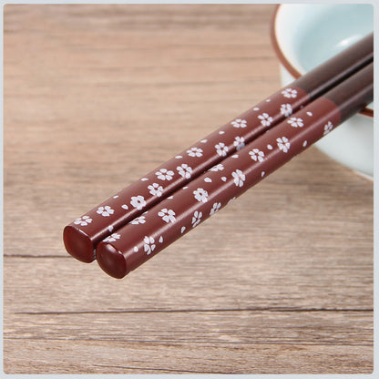 Wooden Japanese Style Chopsticks Household Craft Chopsticks Wooden Tableware Walfos® Kitchenware