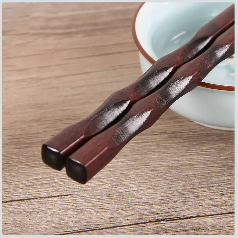 Wooden Japanese Style Chopsticks Household Craft Chopsticks Wooden Tableware Walfos® Kitchenware