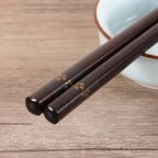 Wooden Printed Chopsticks Japanese Style Pointed Chopsticks Walfos® Kitchenware