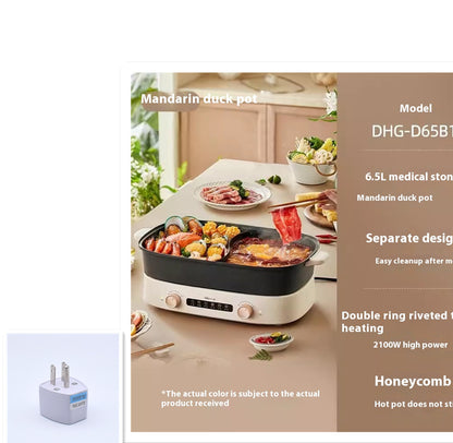 Mandarin Duck Hot Pot Electric Chafing Dish Split Multifunctional