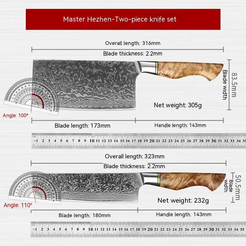 Zestaw noży KD 67 Layer Damascus - Nóż Nakiri