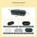 Electric Baking Pan Hot Pot Roast Plate Integrated Multifunctional Smoke-free Edition