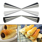 sets of 8 Large Size Stainless Steel Pastry Cream Horn Moulds Conical Tube Cone Pastry Roll Horn Mould Baking Mold Tool - Walfos® Kitchenware